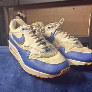Nike Blue and Cream Sneakers